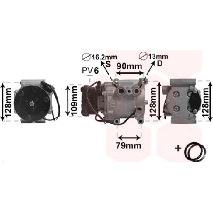 1800K105 Van Wezel Klimakompressor 1800K105 1800K105 Van Wezel Klimakompressor 1800K105