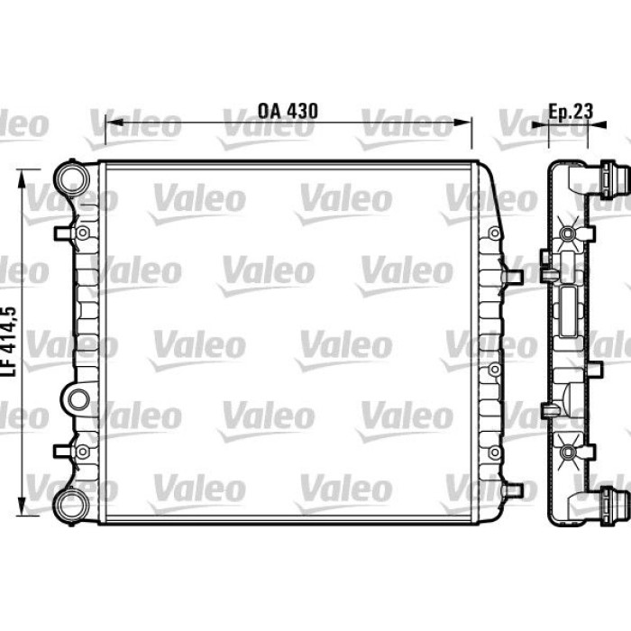Valeo Motorkühler 732863 Valeo Motorkühler 732863