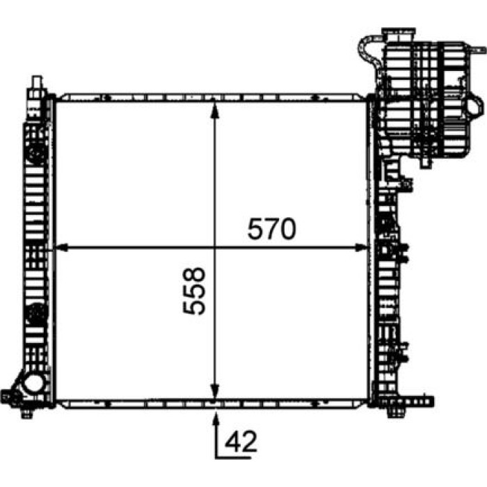 MAHLE Kühler, Motorkühlung CR 681 000P MAHLE Kühler, Motorkühlung CR 681 000P