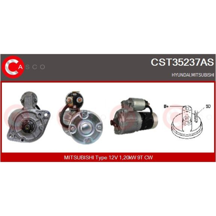 CASCO Anlasser CST35237AS CASCO Anlasser CST35237AS