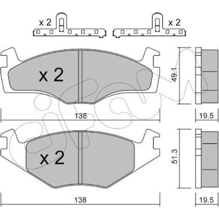 822-045-1K CIFAM Bremsbelagsatz, Scheibenbremse 822-045-1K 822-045-1K CIFAM Bremsbelagsatz, Scheibenbremse 822-045-1K