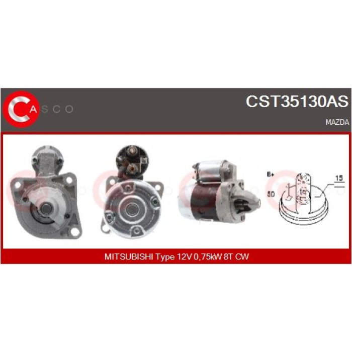 CASCO Anlasser CST35130AS CASCO Anlasser CST35130AS