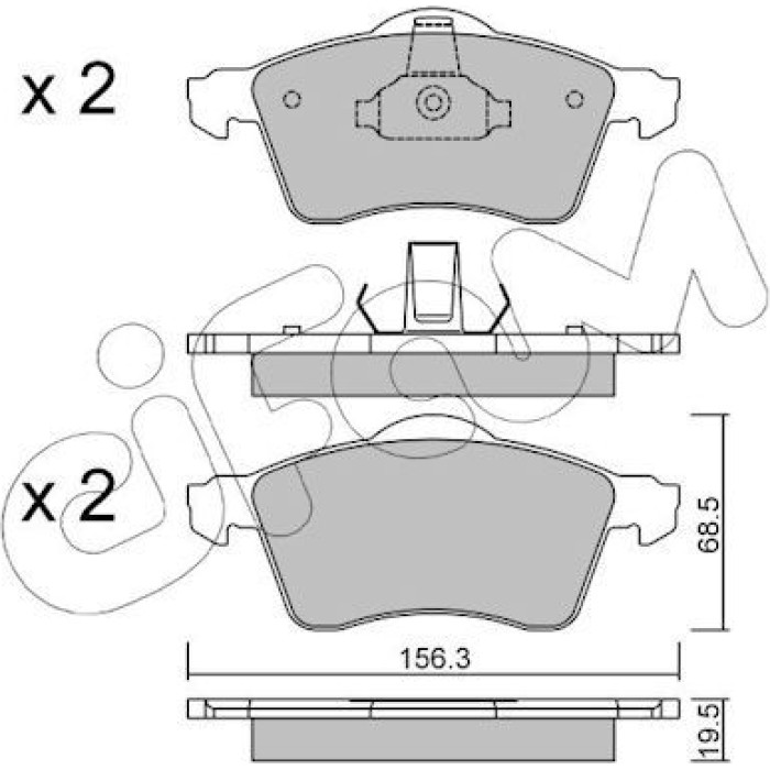 CIFAM Bremsbelagsatz, Scheibenbremse 822-263-0 CIFAM Bremsbelagsatz, Scheibenbremse 822-263-0