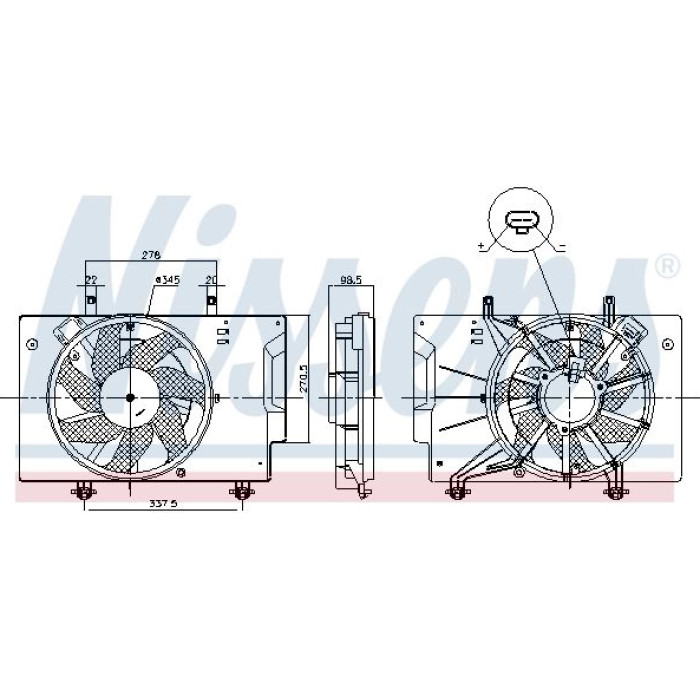 Nissens Kühlerlüfter PKW 85810 Nissens Kühlerlüfter PKW 85810