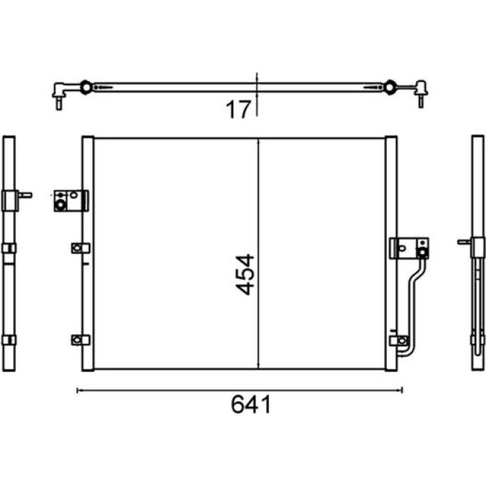 Kondensator, Klimaanlage AC 643 000S Kondensator, Klimaanlage AC 643 000S