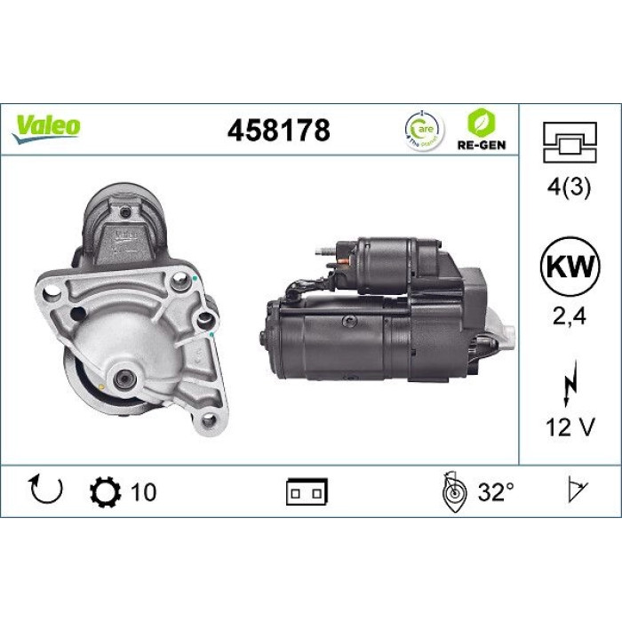 Valeo Anlasser 458178 Valeo Anlasser 458178