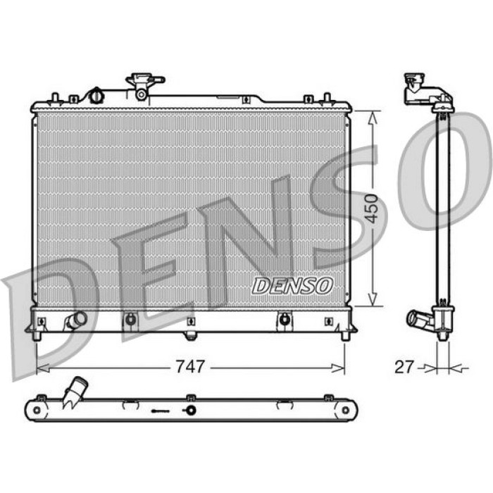 Denso Motorkühler DRM44025 Denso Motorkühler DRM44025
