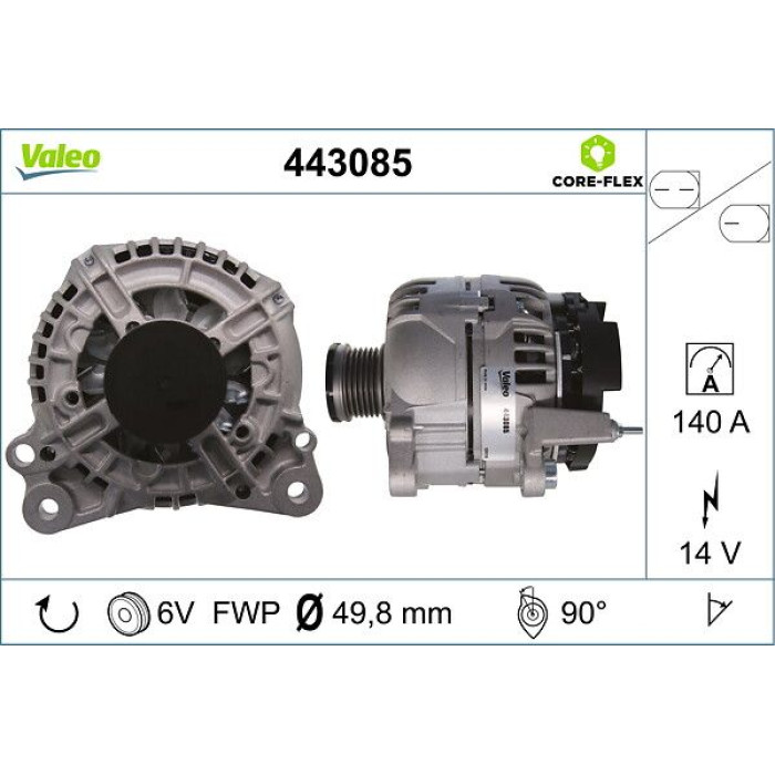 Valeo Lichtmaschine 443085 Valeo Lichtmaschine 443085