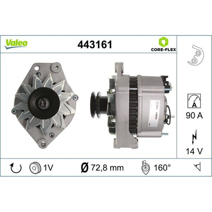 Valeo Lichtmaschine 443161 Valeo Lichtmaschine 443161