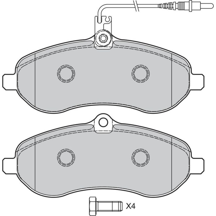 Valeo Bremsbelagsatz 598899 Valeo Bremsbelagsatz 598899