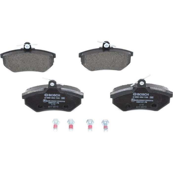 0 986 494 726 Bosch Bremsbelagsatz 0 986 494 726 0 986 494 726 Bosch Bremsbelagsatz 0 986 494 726