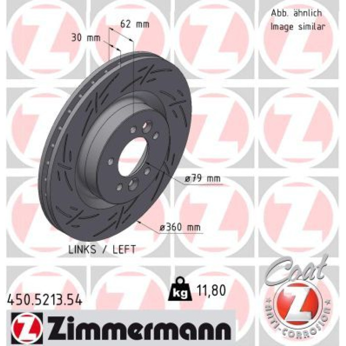 Zimmermann Bremsscheibe 450.5213.54