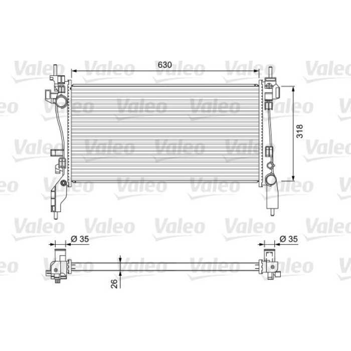 Valeo Motorkühler 701718