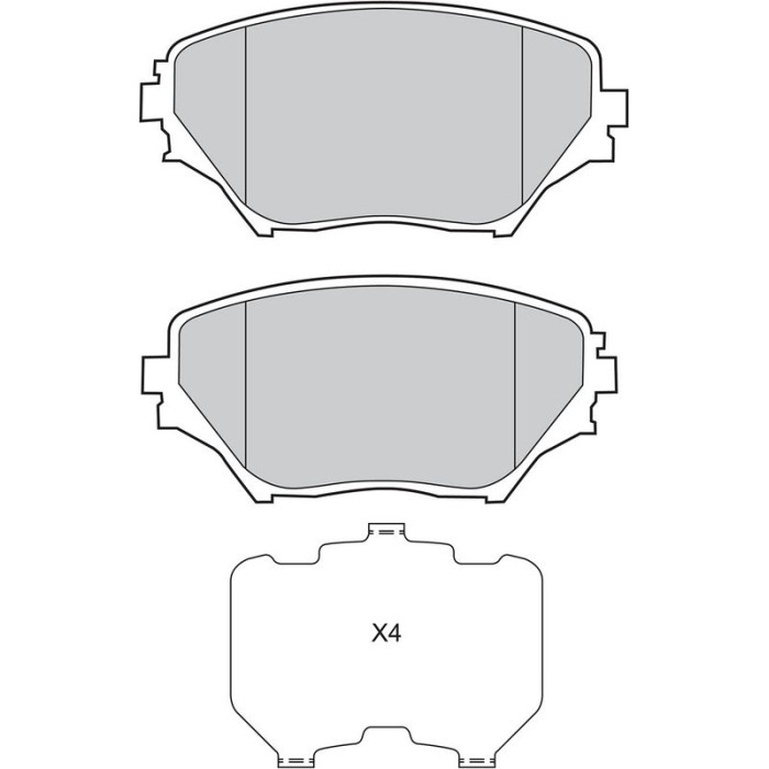 Valeo Bremsbelagsatz 598536 Valeo Bremsbelagsatz 598536