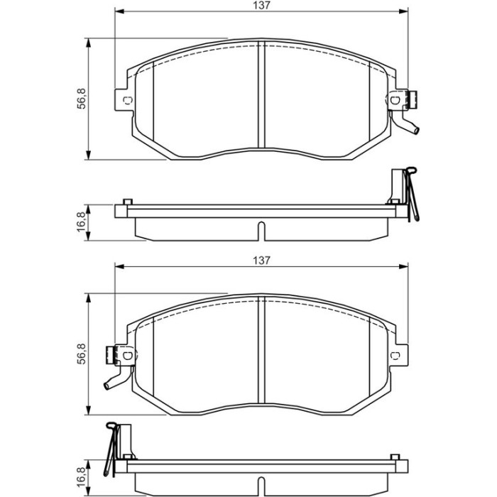 Bosch Bremsbelag 0 986 495 125