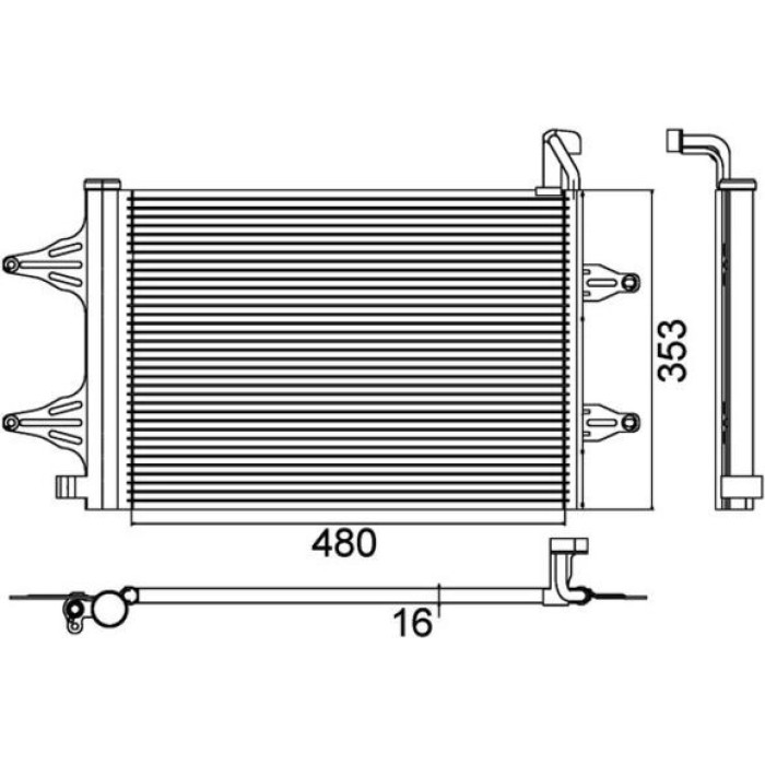 Kondensator, Klimaanlage AC 359 000P