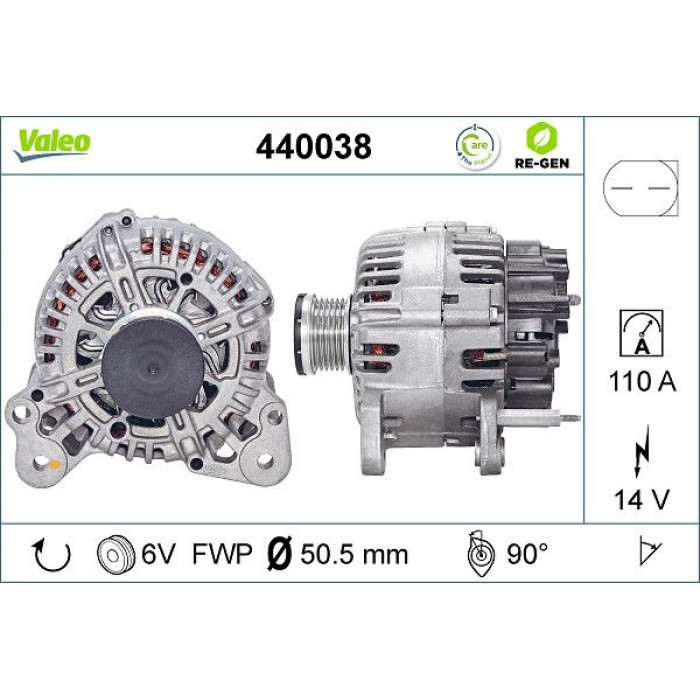 Valeo Lichtmaschine 440038 Valeo Lichtmaschine 440038