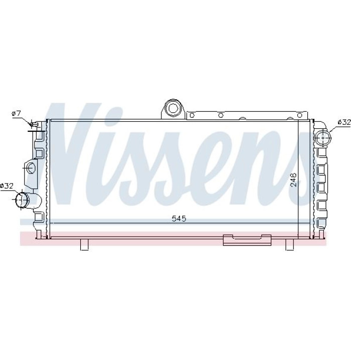 Nissens Wasserkühler PKW 60010 Nissens Wasserkühler PKW 60010