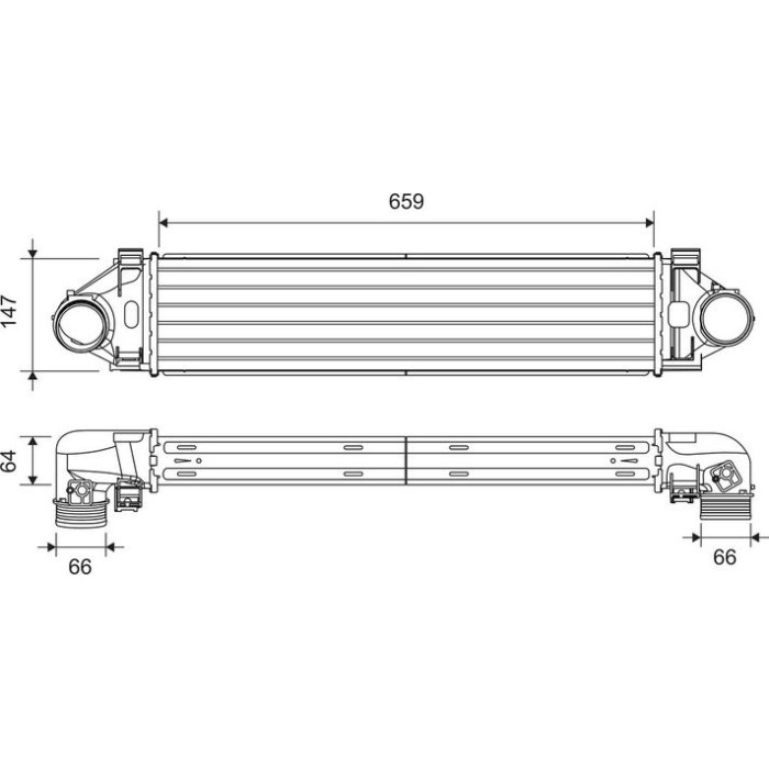 Valeo Ladeluftkühler 818296