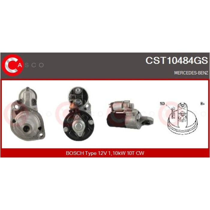 CASCO Anlasser CST10484GS CASCO Anlasser CST10484GS