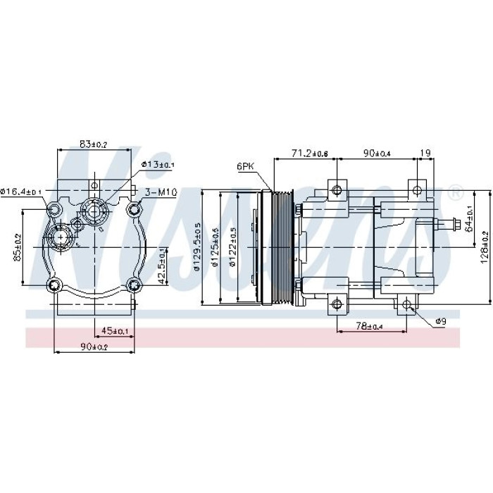 Nissens Klimakompressor PKW 89205 Nissens Klimakompressor PKW 89205