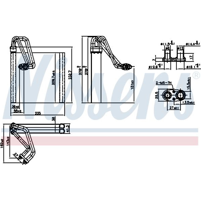 Nissens Klimaverdampfer PKW 92354 Nissens Klimaverdampfer PKW 92354