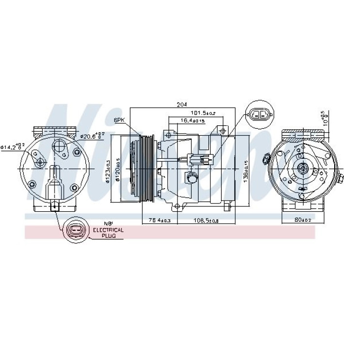Nissens Klimakompressor PKW 89217 Nissens Klimakompressor PKW 89217