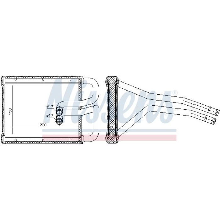 Nissens Heizungskühler PKW 77642 Nissens Heizungskühler PKW 77642