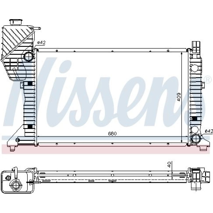 Nissens Wasserkühler PKW 62685A Nissens Wasserkühler PKW 62685A