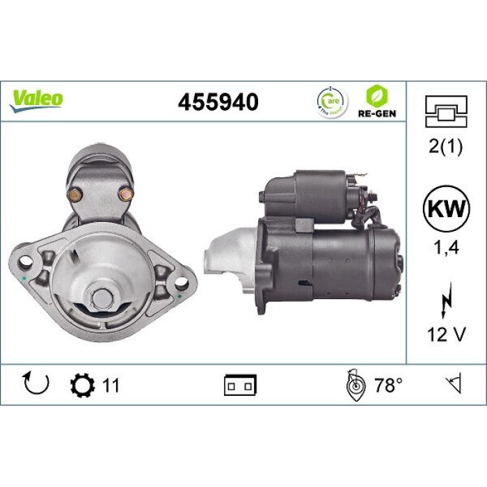 Valeo Anlasser 455940 Valeo Anlasser 455940