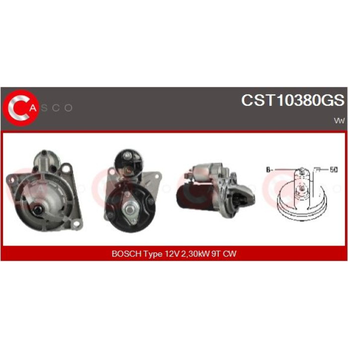 CASCO Anlasser CST10380GS CASCO Anlasser CST10380GS