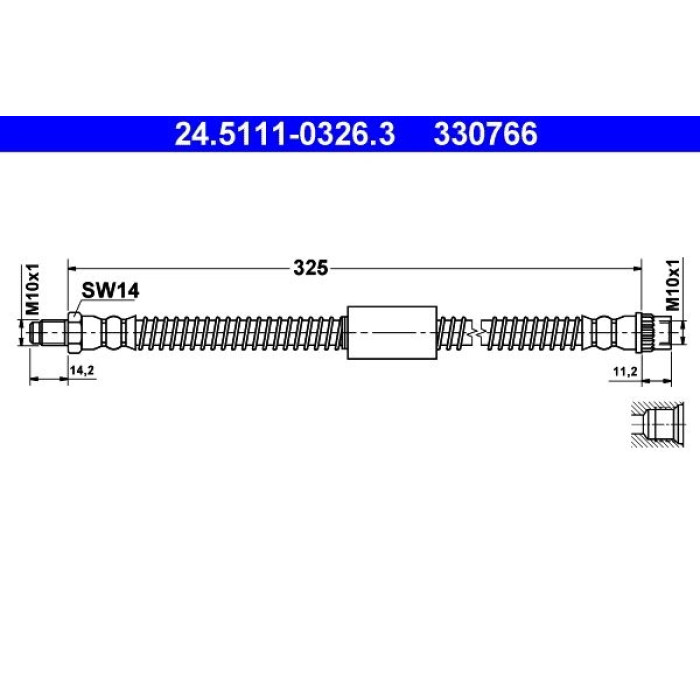 ATE Bremsschlauch 24.5111-0326.3 ATE Bremsschlauch 24.5111-0326.3