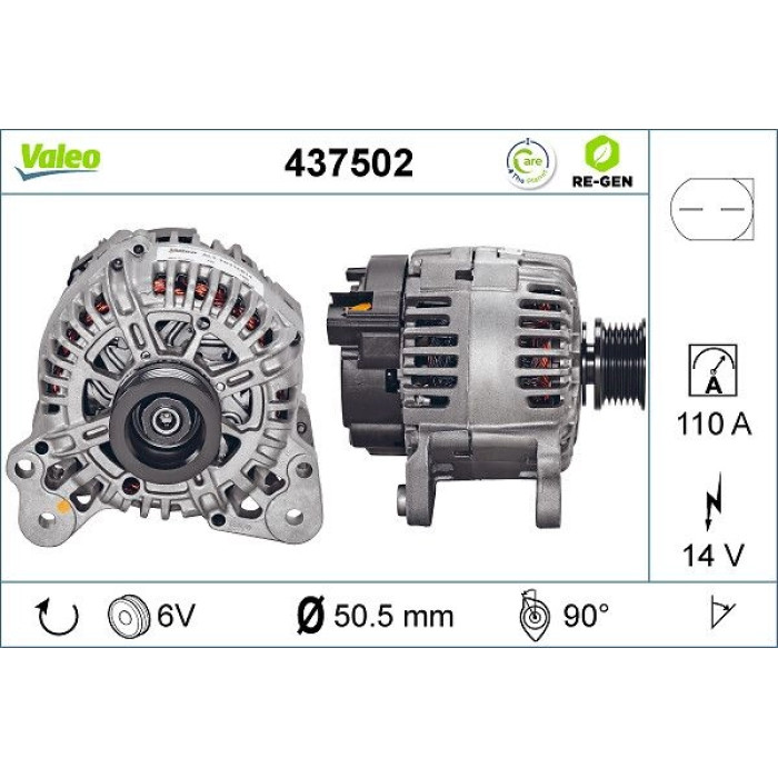 Valeo Lichtmaschine 437502 Valeo Lichtmaschine 437502