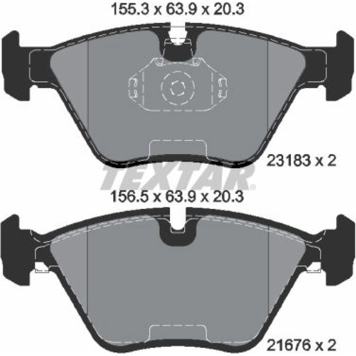 2318302 Textar Bremsbelagsatz 2318302