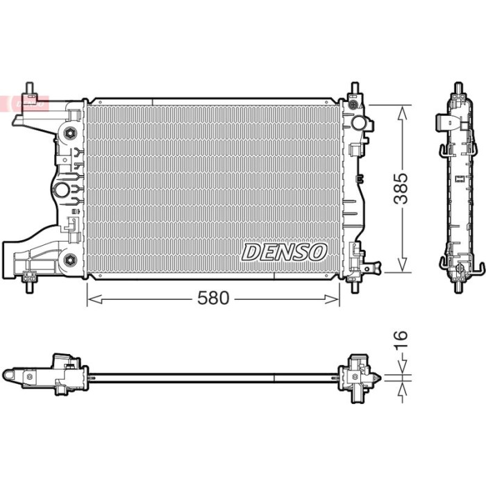 Denso Motorkühler DRM15016 Denso Motorkühler DRM15016