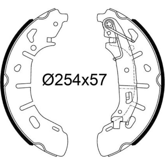 Valeo Bremsbacken 564251 Valeo Bremsbacken 564251