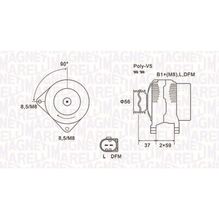 Magneti Marelli Lichtmaschine 063731541010 Magneti Marelli Lichtmaschine 063731541010