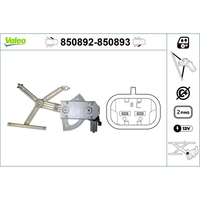 Valeo Fensterheber 850893