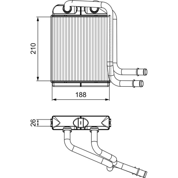 Valeo Wärmetauscher 811524 Valeo Wärmetauscher 811524