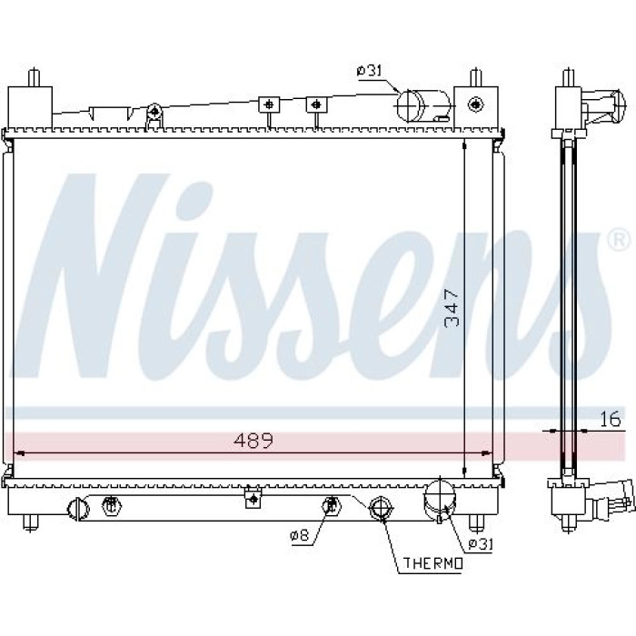 Nissens Wasserkühler PKW 64799 Nissens Wasserkühler PKW 64799