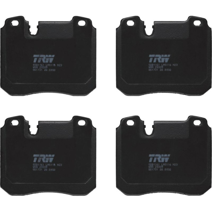 TRW Bremsbelagsatz BMW E34 M5 3.8 GDB1161 TRW Bremsbelagsatz BMW E34 M5 3.8 GDB1161