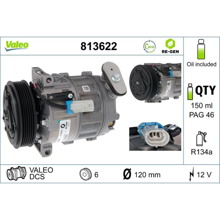Valeo Kompressor 813622 Valeo Kompressor 813622