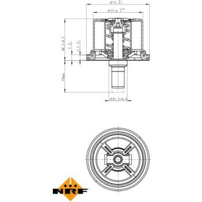 NRF Kühlmittelthermostat 725099