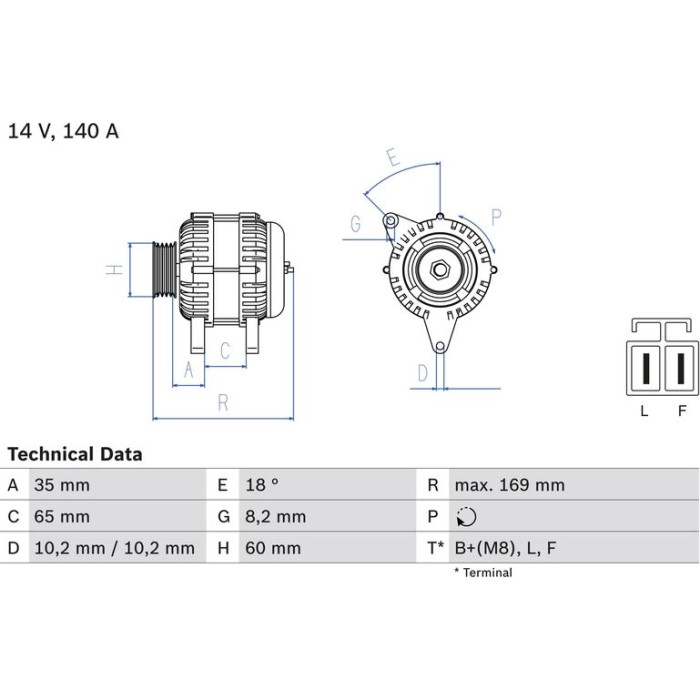 Bosch Lichtmaschine 0 986 084 150 Bosch Lichtmaschine 0 986 084 150