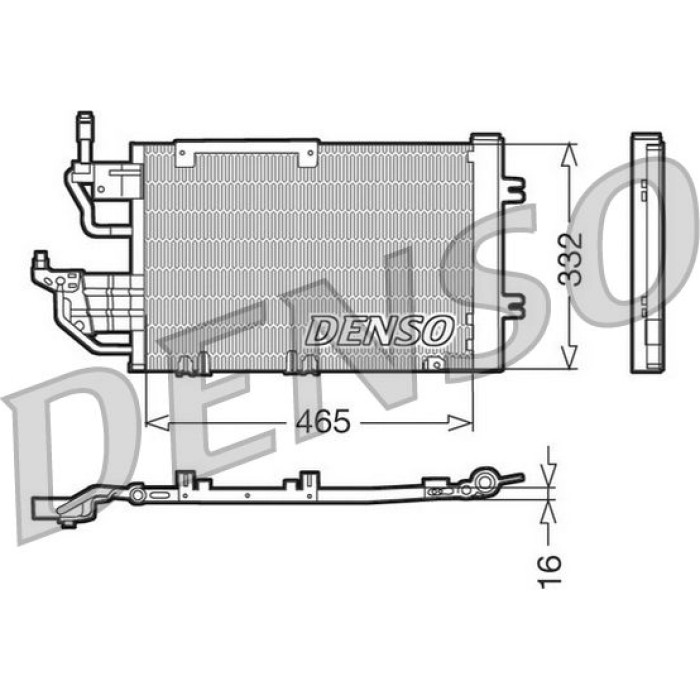 Denso Klimakondensator DCN20013