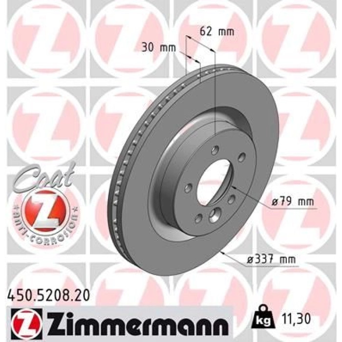 Zimmermann Bremsscheibe 450.5208.20