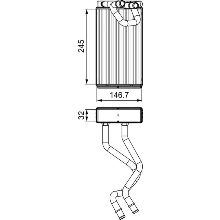Valeo Wärmetauscher 811549 Valeo Wärmetauscher 811549