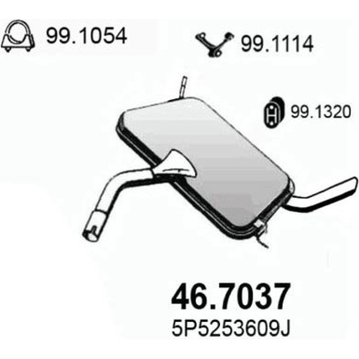 ASSO Endschalldämpfer 46.7037