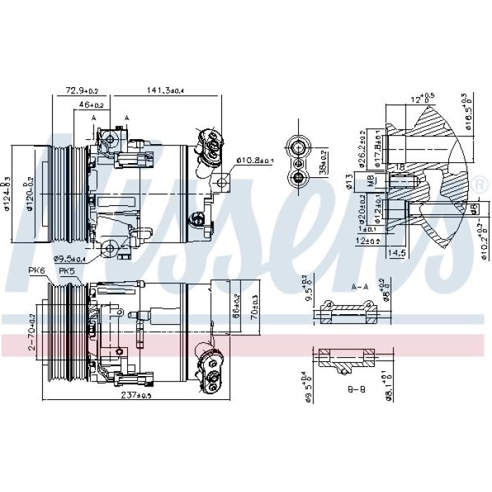 Nissens Klimakompressor PKW 89393 Nissens Klimakompressor PKW 89393