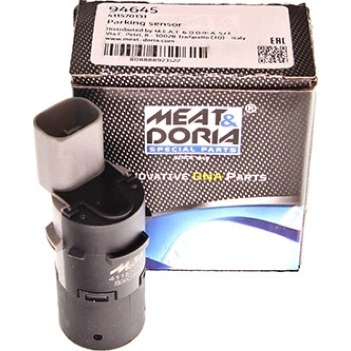 Meat & Doria PDC-Parksensor 94645 für Einparkhilfe, vorne/hinten, 3-polig, Ultraschallsensor – OE Nummer 66206989106 - l Meat & Doria PDC-Parksensor 94645 für Einparkhilfe, vorne/hinten, 3-polig, Ultraschallsensor – OE Nummer 66206989106 - l